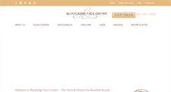 Desktop Screenshot of blackledgefacecenter.com